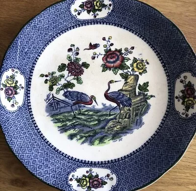 Buy Antique Newport Pottery Hand Painted Dish, Exotic Birds 20 Cms Side Plate Size • 12£