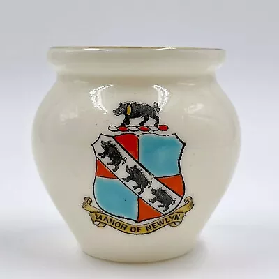 Buy Wh Goss Crested China Model Of Roman Pot Ifold Villa Painswick - Manor Of Newlyn • 10£