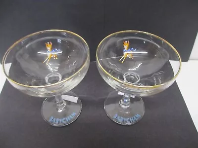 Buy  Pair BABYCHAM  GLASSES - Champagne Bowl -  PRANCING BAMBI  Logo (no.1.) • 7£