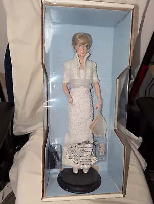 Buy Diana Princess Of Wales Porcelain Portrait Doll Boxed, Franklin Mint • 40£