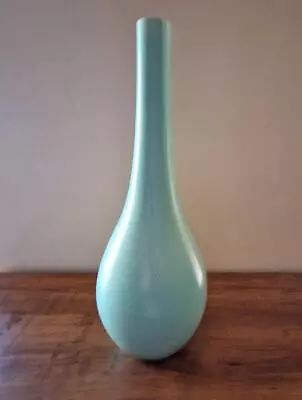 Buy Large Vintage Poole Pottery 698.A 1950's Freeform Blue Vase/Lamp Base 39 Cm's • 29.95£