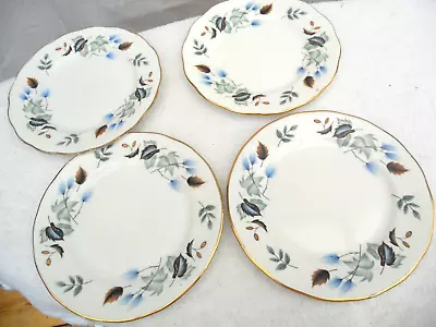 Buy Colclough Linden Pattern Bone China 4 X Side Bread Plates Gold Gilt Edge #2 • 8£