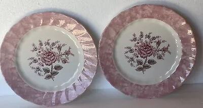 Buy Johnson Brothers Rose Chintz Pink Accent Dinner Plate Rose Flowers 9.5” • 27.95£