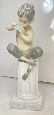 Buy RARE VTG Lladro Porcelain Figurine Satyr With Flute Statue Sculpture 10  SPAIN • 186.39£