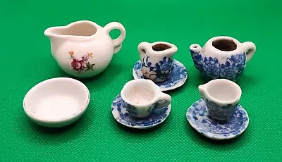 Buy Dollhouse Miniature Tableware Porcelain Ceramic Tea Set Toy Well Played With • 0.99£