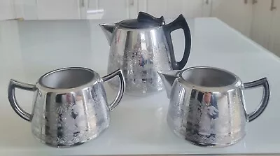 Buy Swan Willow Ware Stainless Tea Set. • 9.99£