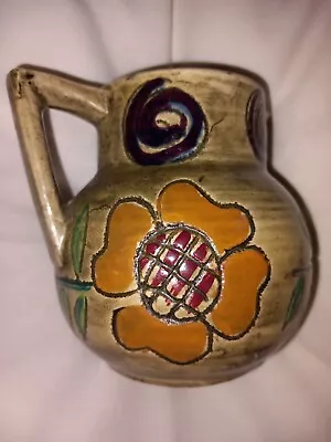 Buy MEDINA WARE JUG By MABEL LEIGH On SHORTER & SON POTTERY -Initialled MW- 1930s • 22£