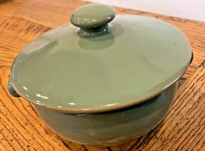 Buy DENBY Pottery MANOR GREEN Lidded Soup Bowl Lid Handles Hard To Find RARE Retired • 13.99£