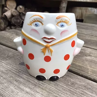 Buy Old Vintage Retro Lord Nelson Pottery Humpty Dumpty Wall Pocket Vase - July 1971 • 15£