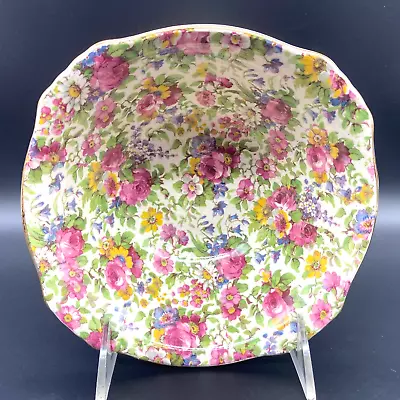 Buy Antique Grimwades Summertime Chintz 6 3/8  Square Coupe Cereal Bowl Royal Winton • 14.89£