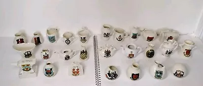 Buy Job Lot Of Crested China Jugs Vases Various Crests & Brands All Good Condition • 8£