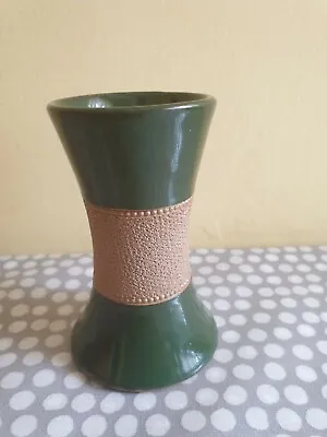 Buy Lovatts Langley Stoneware Vase. Green With Textured Middle  • 11£