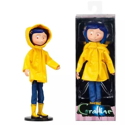 Buy 20cm Coraline Bendy Fashion Doll In Raincoat And Boots Caroline Figure Kids Gift • 15.99£