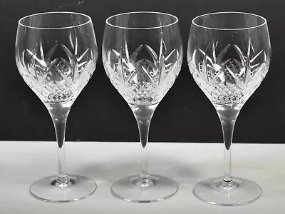 Buy Set Of Three Vintage Royal Doulton Georgian Pattern Cut Crystal Wine Glasses • 51.26£