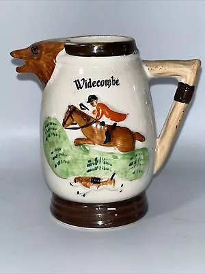Buy Keele Street Pottery Hunting Scene Small Cream Jug With Fox Head Spout, Vintage • 5.50£