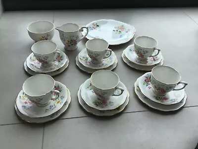 Buy Queen Anne Old Country Spray Tea Set Assortment Never Used Great Condition • 25£
