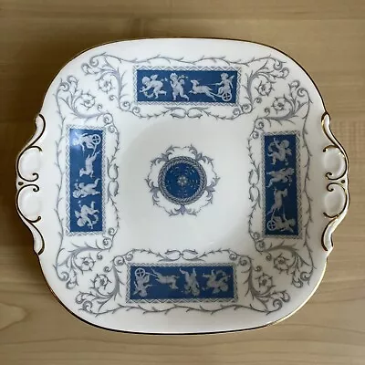 Buy Coalport  Bone China  Blue Revelry Cake Plate/Platter - 9” X 10” (inc. Handles) • 8.99£