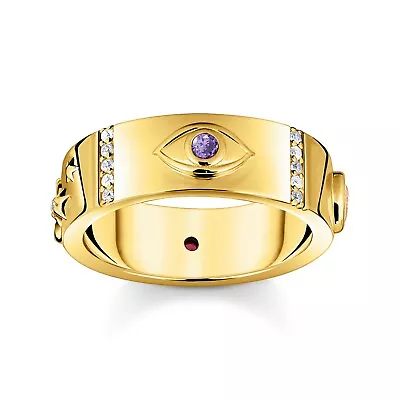 Buy Thomas Sabo Jewellery Ring For Ladies Cosmic Symbol TR2439-995-7 • 147.04£
