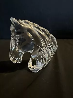 Buy Waterford Crystal Glass Horses Head Paperweight 5 High Excellent Condition • 45£