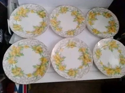 Buy 6 James Kent Golden Wattle Side Plates • 5.99£