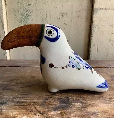 Buy Vintage Mexican Tonala Folk Art Studio Pottery Toucan Hand Painted Signed • 22£