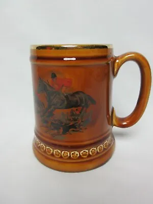 Buy Brown Ceramic Tankard By Lord Nelson Pottery With Horse And Hound Design *12.3cm • 7.50£