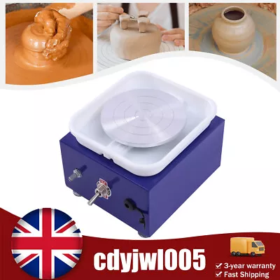 Buy 24W Mini Electric Pottery Wheel Ceramic Machine Work Clay Art Craft DIY 10cm • 42.61£