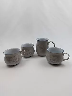 Buy Denby Coloroll 2 X Cups Milk Jug Sugar Bowl - Fine Stoneware England • 20£