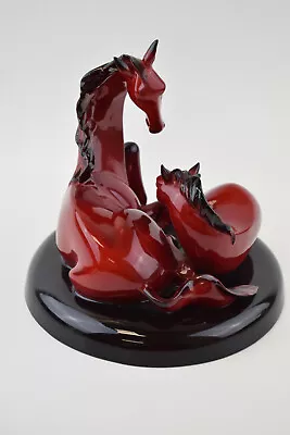 Buy Royal Doulton Flambe 'The Gift Of Life' Mare And Foal • 475£