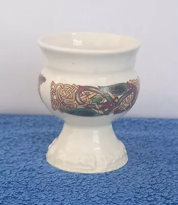 Buy Handmade Irish Porcelain Galway Celtic Knot Design Pot • 5.99£