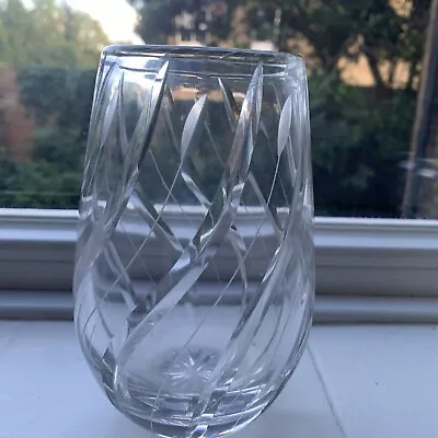 Buy Whitefriars Lead Crystal Vase Hand Cut Pattern C480 5.5inch  • 15£