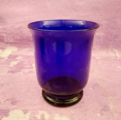 Buy PartyLite Cobalt Blue Glass Brilliance Candle Holder Hurricane Vintage Portugal • 21.43£