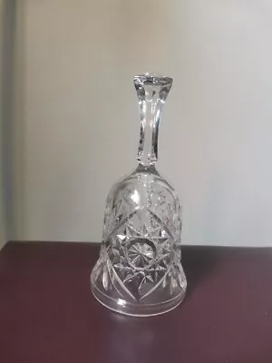 Buy Vintage Cut Glass Bell With Ringer • 3.99£