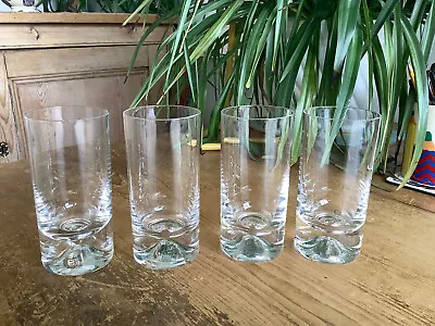 Buy 4 Frank Thrower Dimple Design Dartington Med Hi-Ball Tumblers 5.1/4  X 2.1/2  • 14£