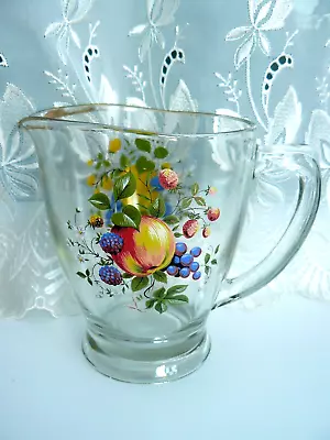 Buy Vintage    Lemonade/water/juice   Jug       **** Flowers,  Fruits + Berries **** • 8£