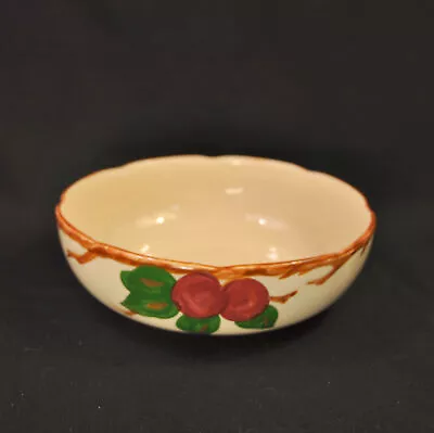 Buy Franciscan Apple Vegetable Bowl 8 1/4  Embossed Red Green Brown 1940-1947 HP USA • 63.35£