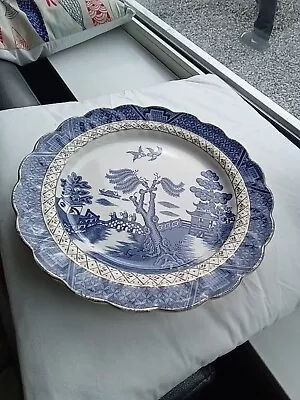 Buy Booths Pottery 'real Old Willow' A8025 Blue & White Vintage Lunch Plate England • 1.99£