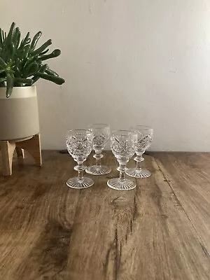 Buy Very Small Cut Crystal Glasses X 4 Delicate  Webb Corbett Crystal Catering Party • 16£