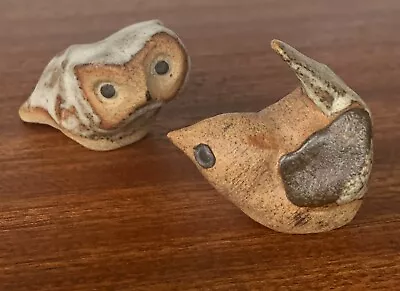 Buy TREMAR UK Pottery Bird Figurines Wren And Owl C1970s • 22£