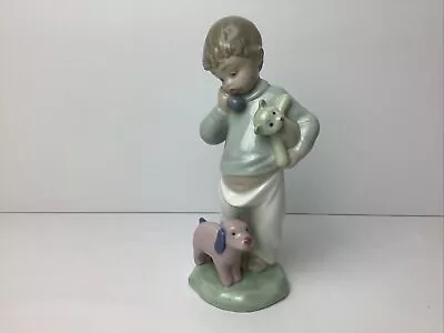 Buy Lladro / Nao Boy On Phone With Puppets Perfect Condition #1044 18.50cm High • 19.99£