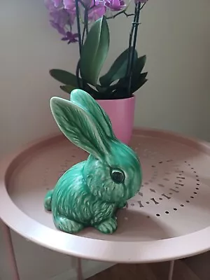 Buy Cutest Snub Nosed Green Bunny, Beautiful Sylvac Rabbit • 21£