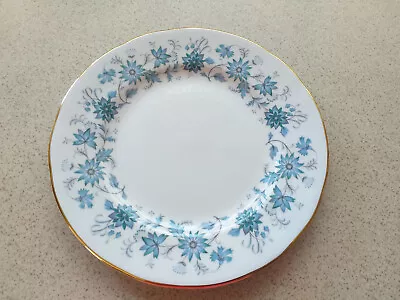 Buy Colclough Braganza Blue Floral Vintage Bone China Side Plate • 5£