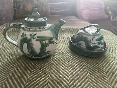 Buy Vintage Tintagel Pottery Teapot And Butter Dish  • 40£