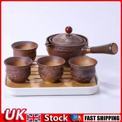 Buy Portable Chinese Gongfu Kung Fu Tea Set Rotating Ceramic Teapot Teaware (D) UK • 13.19£