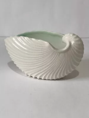 Buy Vintage Mid Century Sylvac Cream/Green Shell Vase, No 615, VGC • 15£