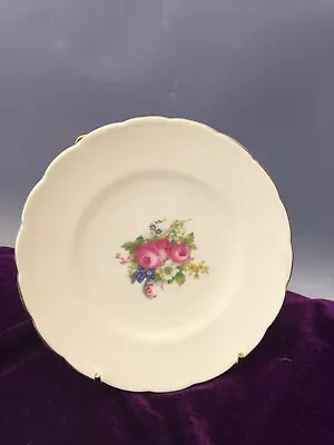 Buy Foley Set Six Vintage Lemon Floral Tea Plates • 16.99£