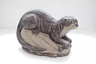 Buy Vintage Poole Pottery Stoneware Otter With Fish • 50£