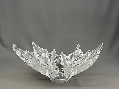 Buy LALIQUE Champs Elysees Frosted Leaves Centerpiece Bowl - 17-3/4  • 1,672.81£