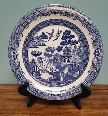 Buy Churchill China Blue Willow Platter, Charger Plate 12.5   Older Black Lion Logo • 16.73£