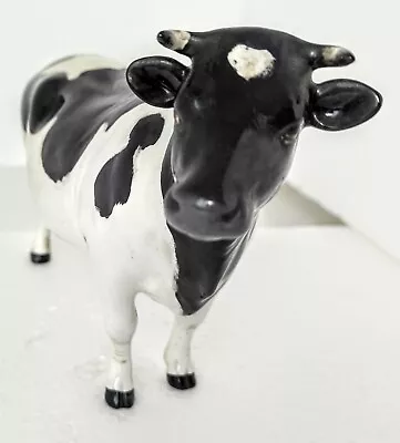 Buy Vintage BESWICK Black & White Friesian Cow CH Claybury Leegwater • 89.95£